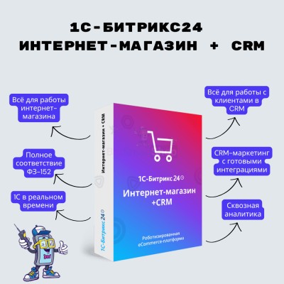 Программа для ЭВМ "1С-Битрикс24". Лицензия Интернет-магазин + CRM (12 мес.) - купить в Абдулнасырово